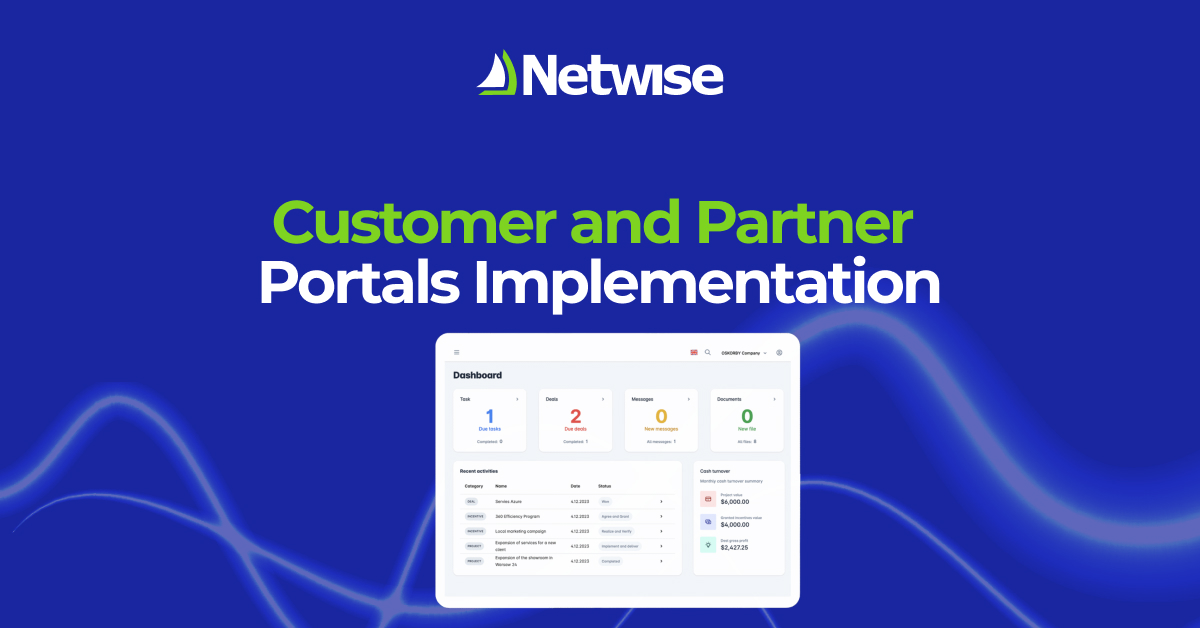 Customer and Partner Portals Implementation- self-service, client portals