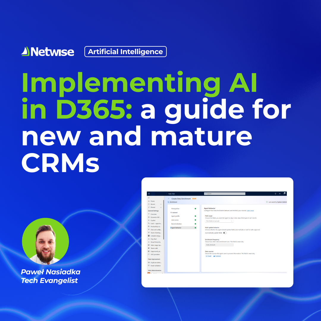 How to implement AI in Dynamics 365 – with or without historical CRM data
